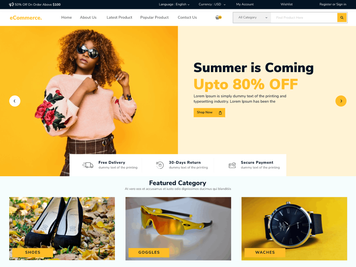 Shopper Ecommerce theme screenshot
