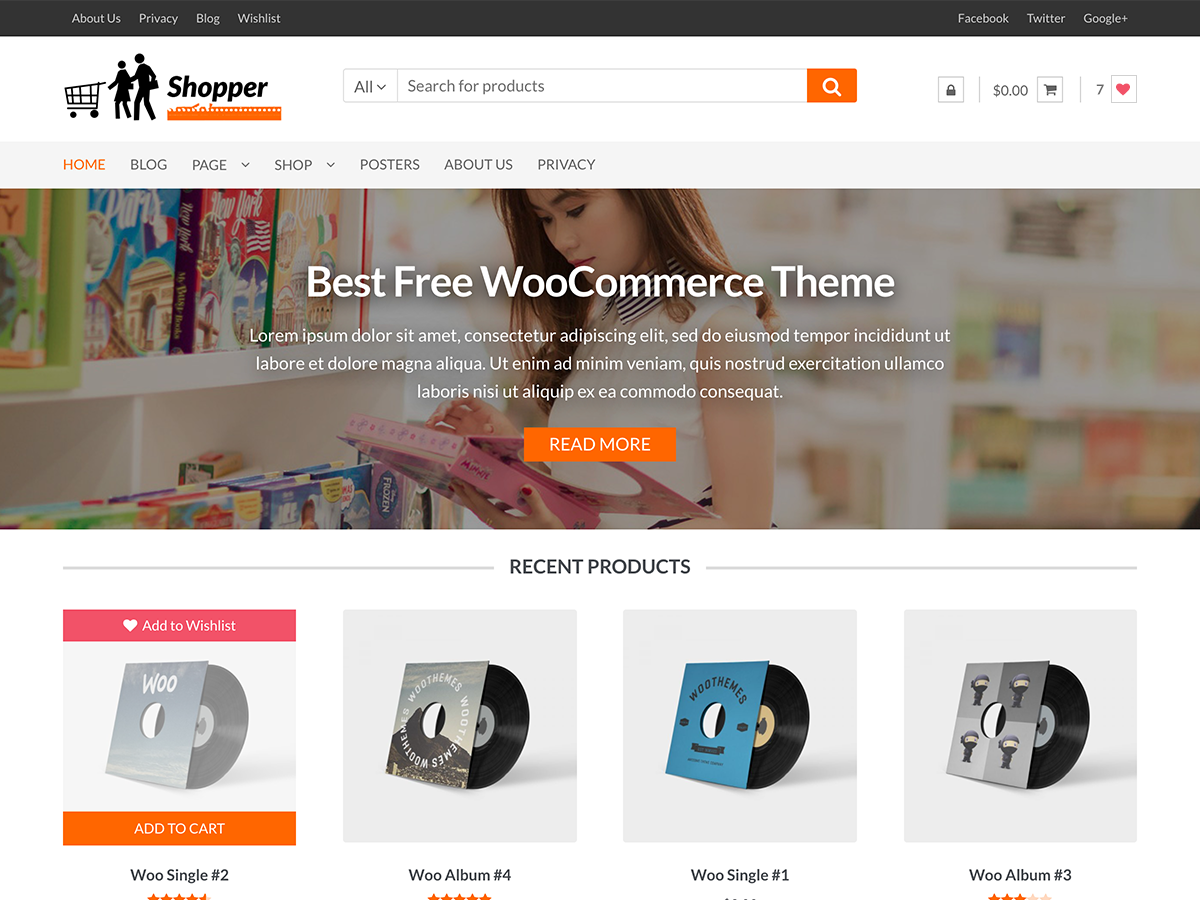 Shopper theme screenshot