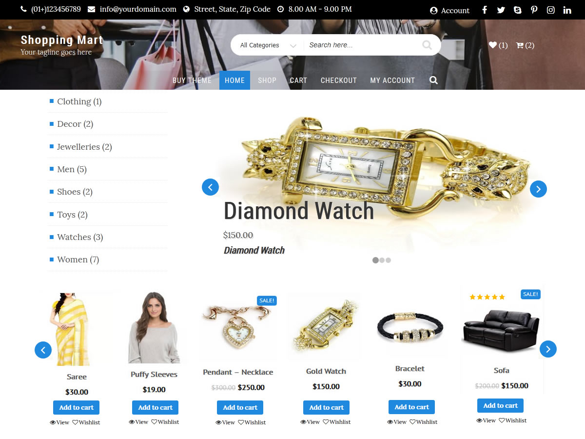 Shopping Mart theme screenshot