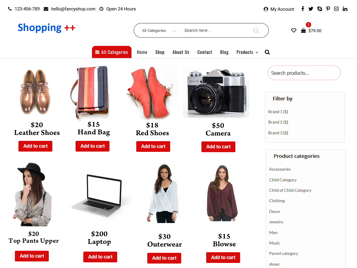 Shopping Plus theme screenshot