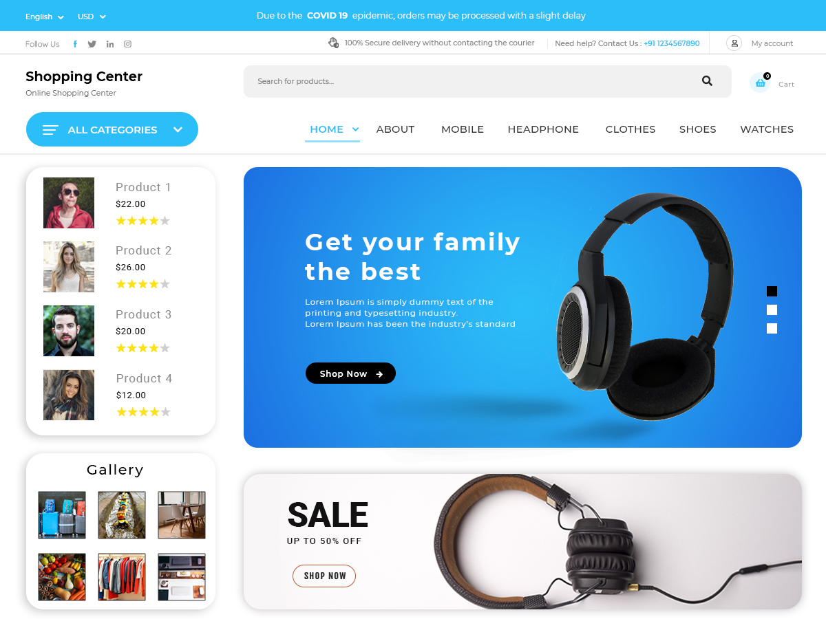 Shopping Solution theme screenshot