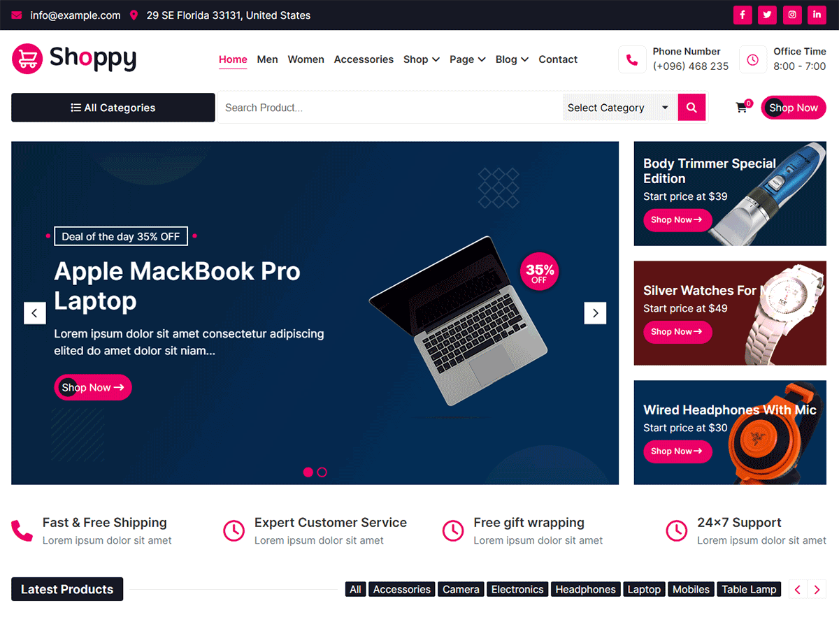 Shoppy theme screenshot