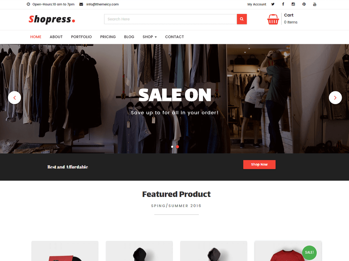 Shopress theme screenshot