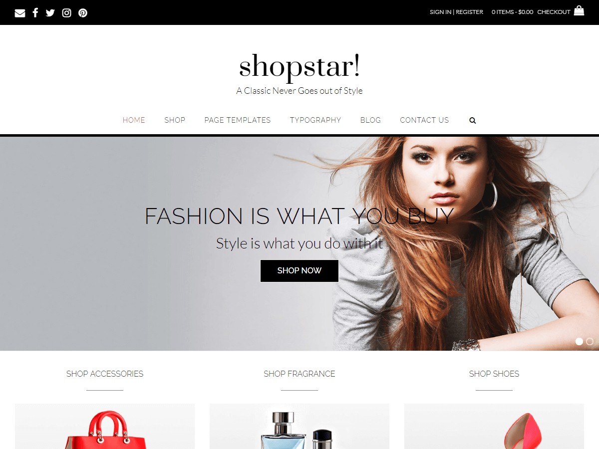 Shopstar! theme screenshot