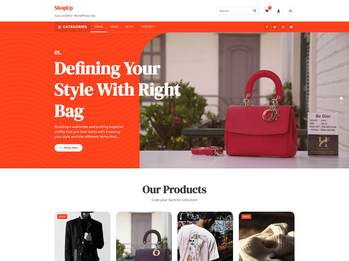 ShopUp theme screenshot