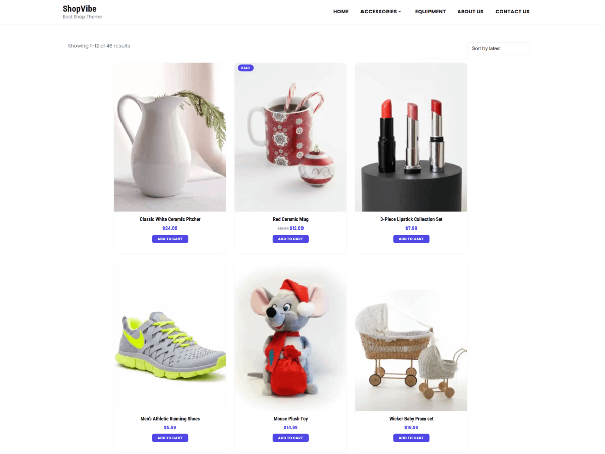 ShopVibe theme screenshot