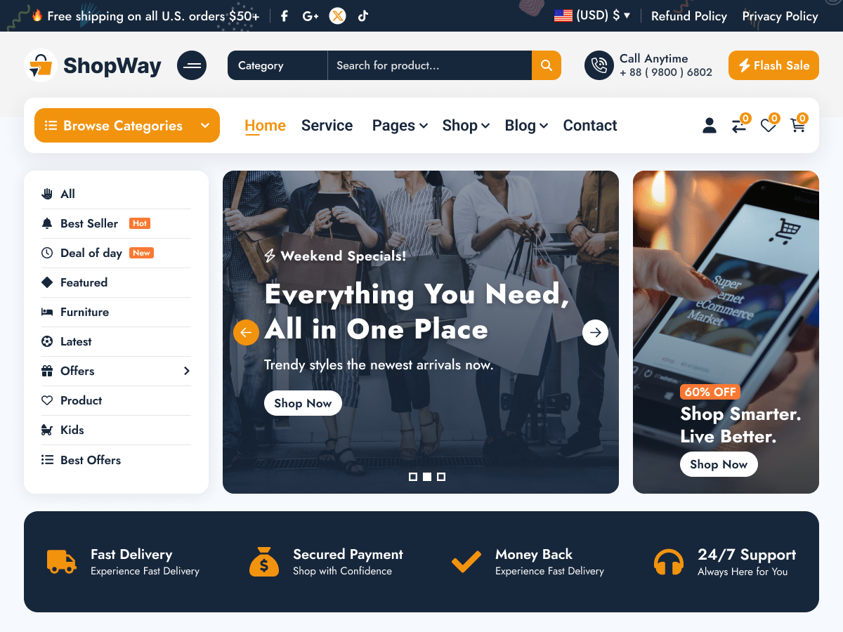 ShopWay theme screenshot