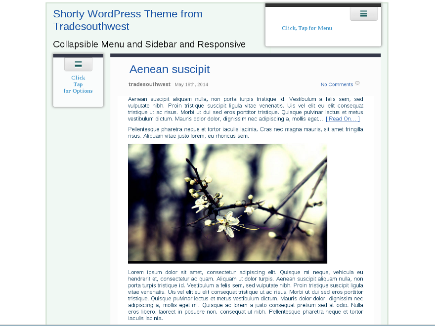 Shorty theme screenshot