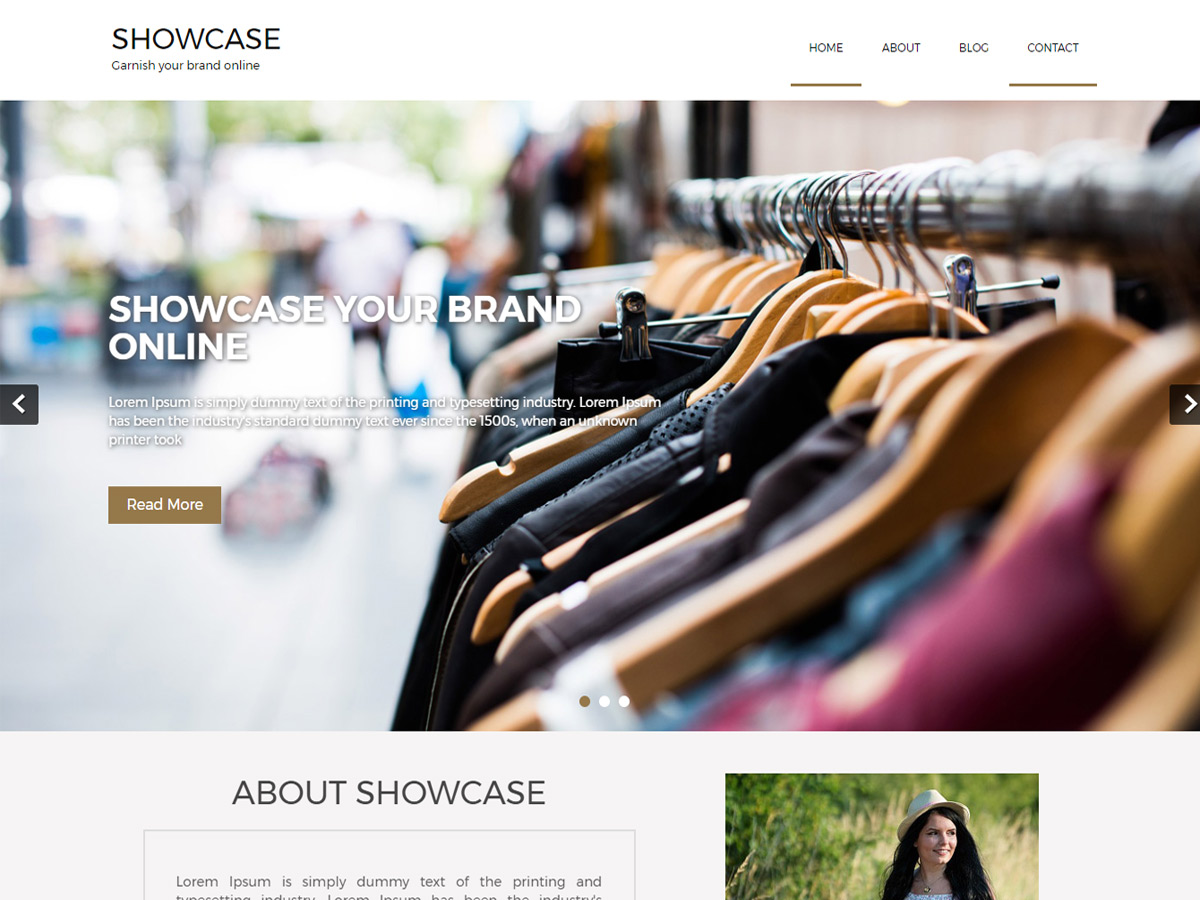 Showcase Lite theme screenshot