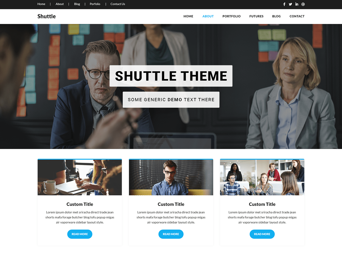 Shuttle All theme screenshot