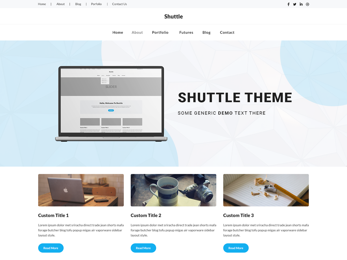 Shuttle Core theme screenshot