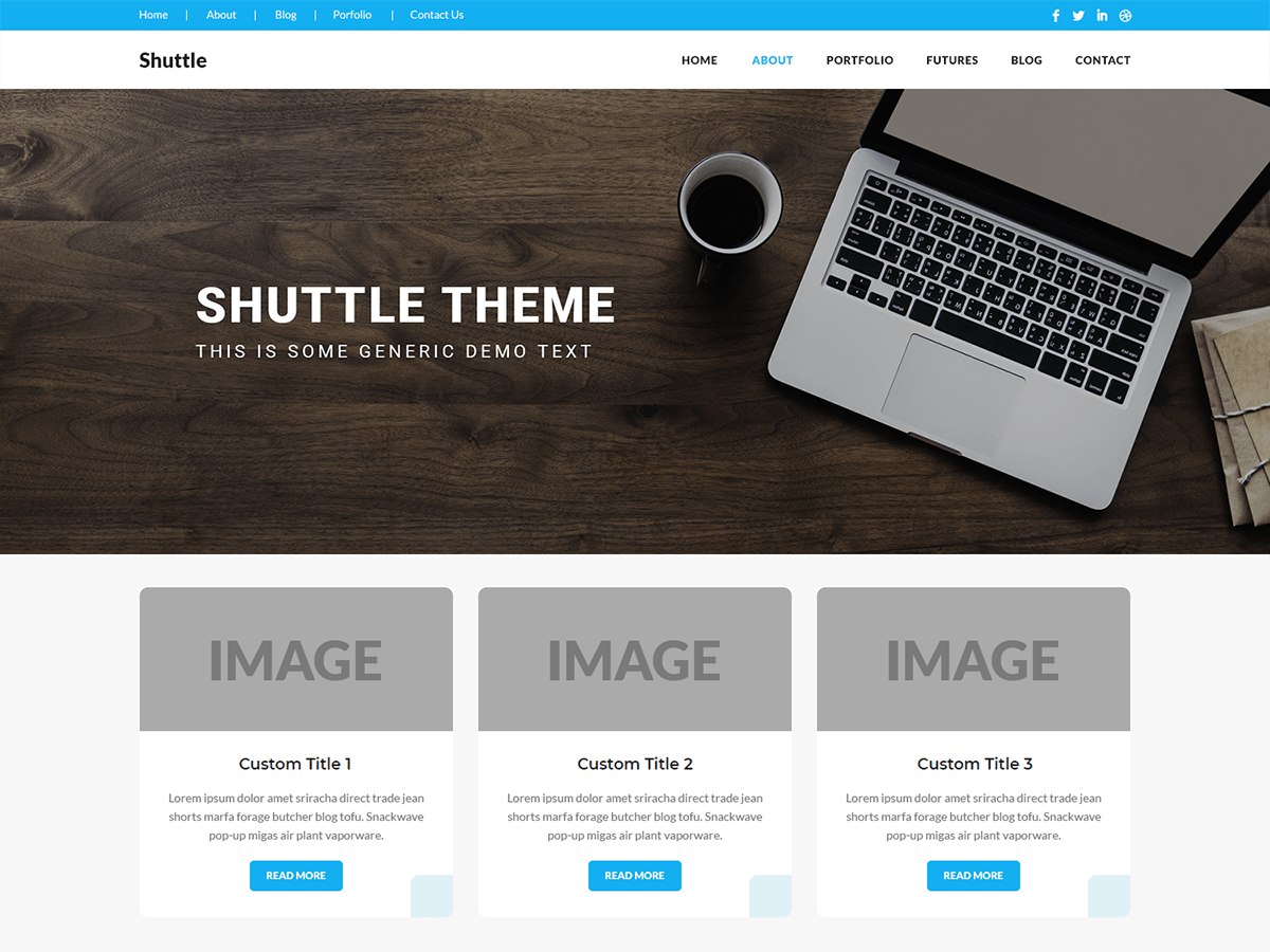 Shuttle iMagazine theme screenshot