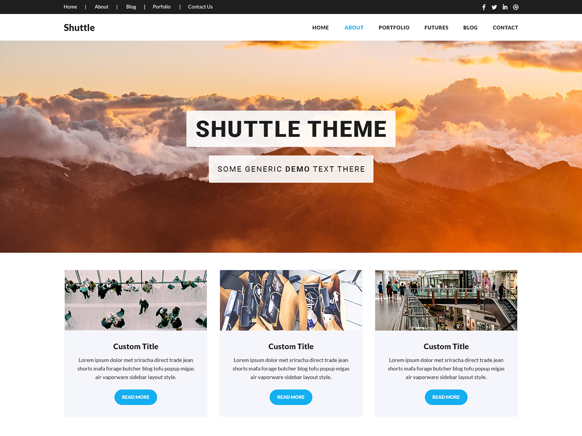 Shuttle iShop theme screenshot