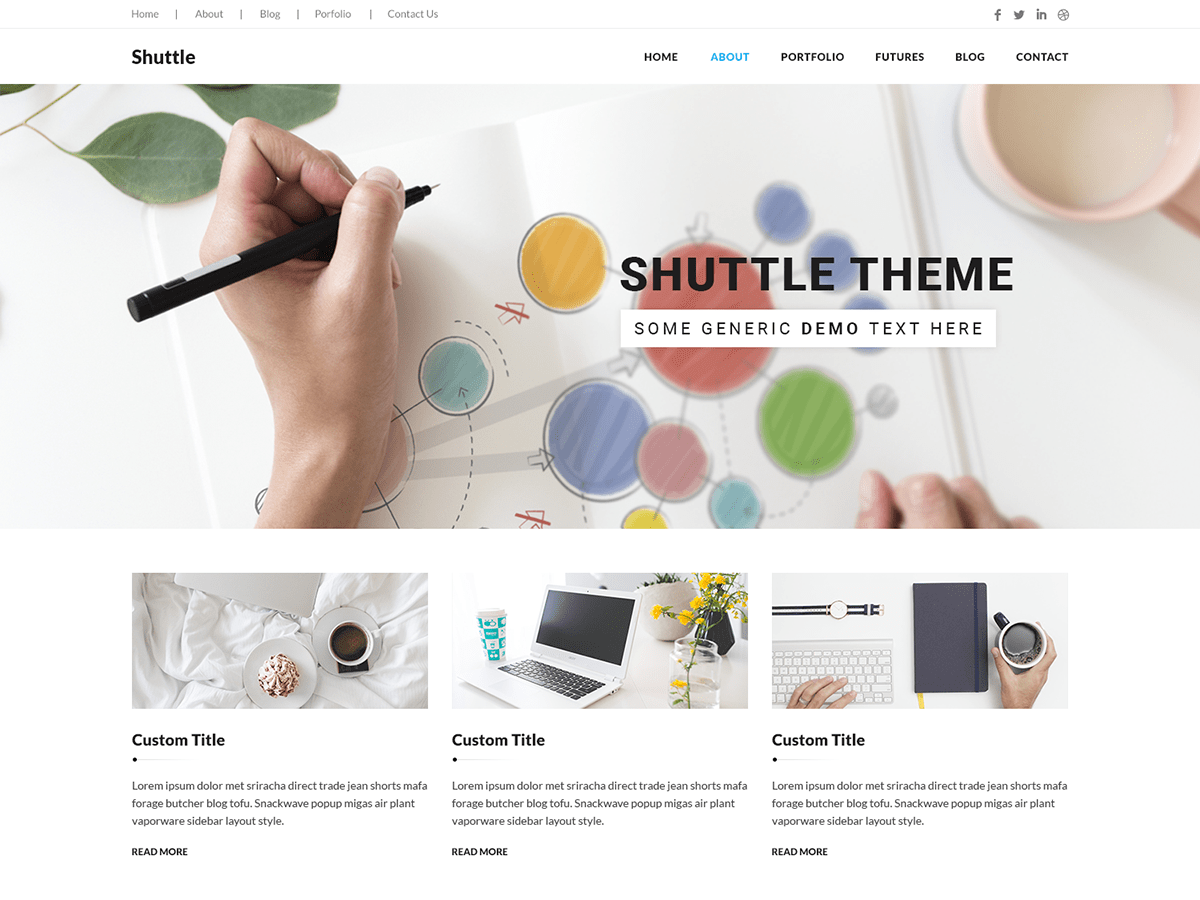 Shuttle light theme screenshot