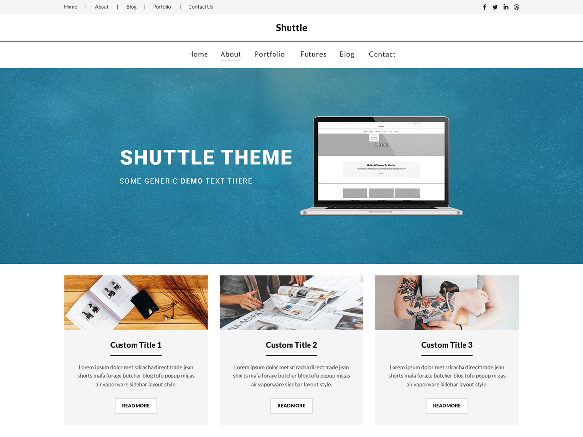 Shuttle Mag theme screenshot