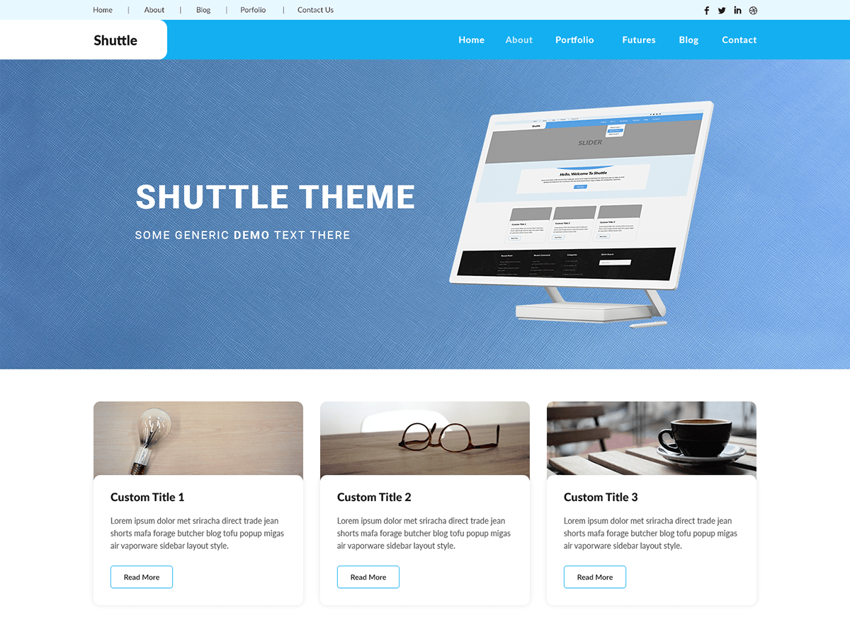 Shuttle View theme screenshot