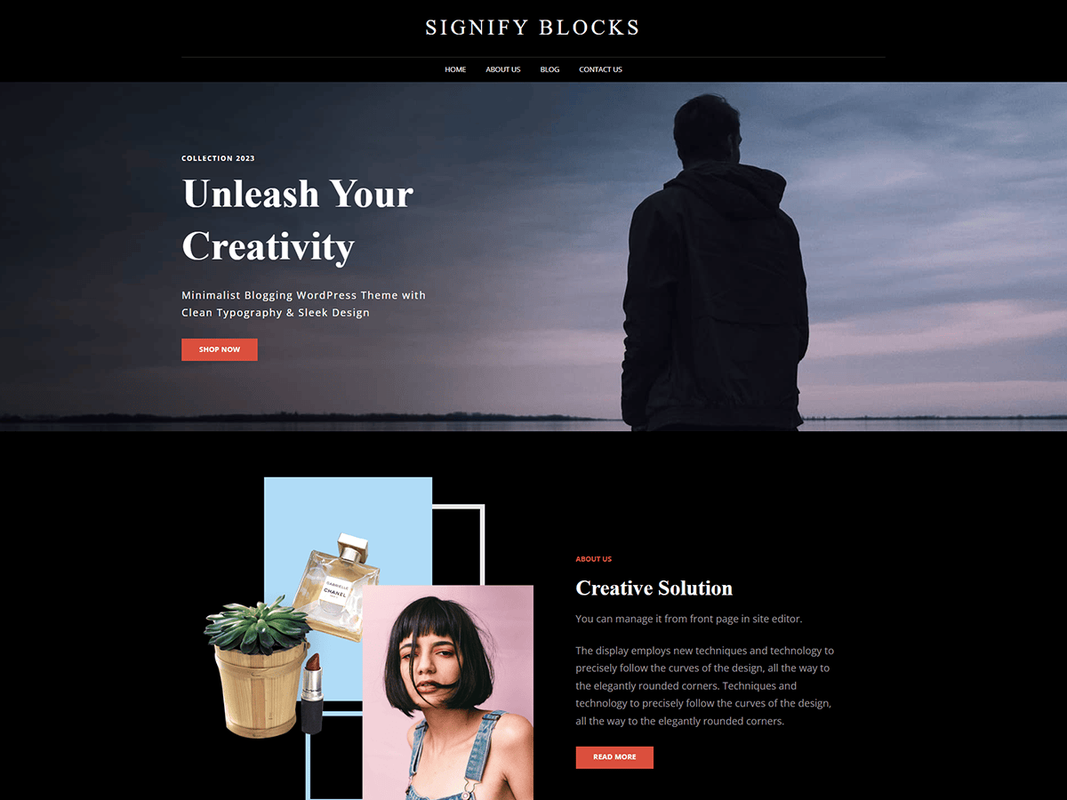 Signify Blocks theme screenshot