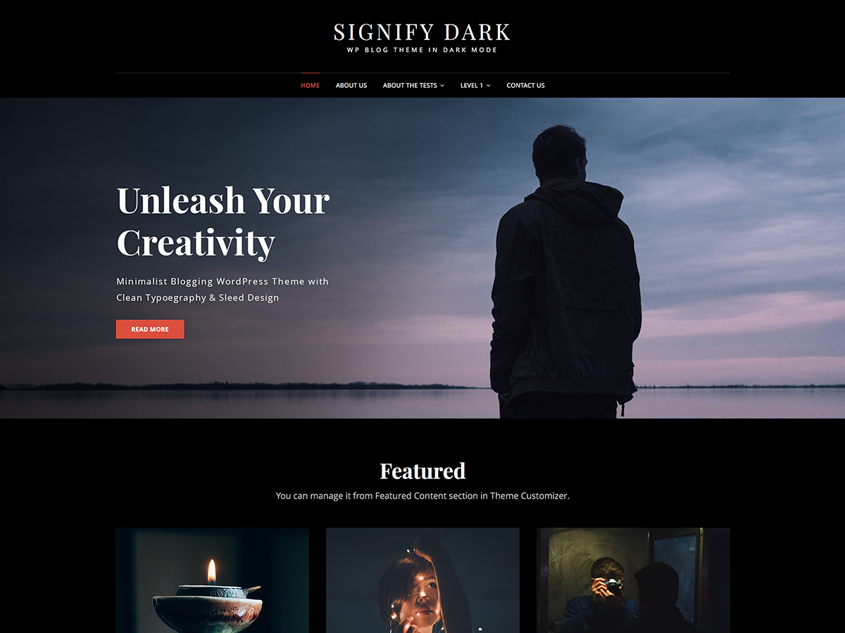 Signify Dark theme screenshot
