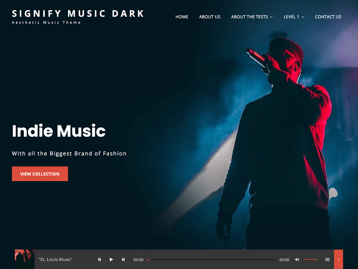 Signify Music Dark theme screenshot