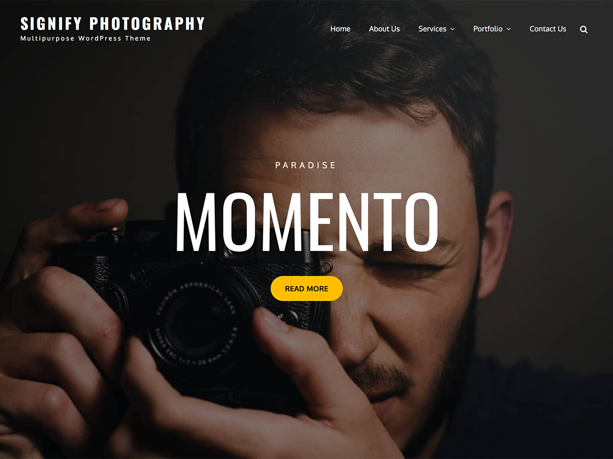 Signify Photography theme screenshot