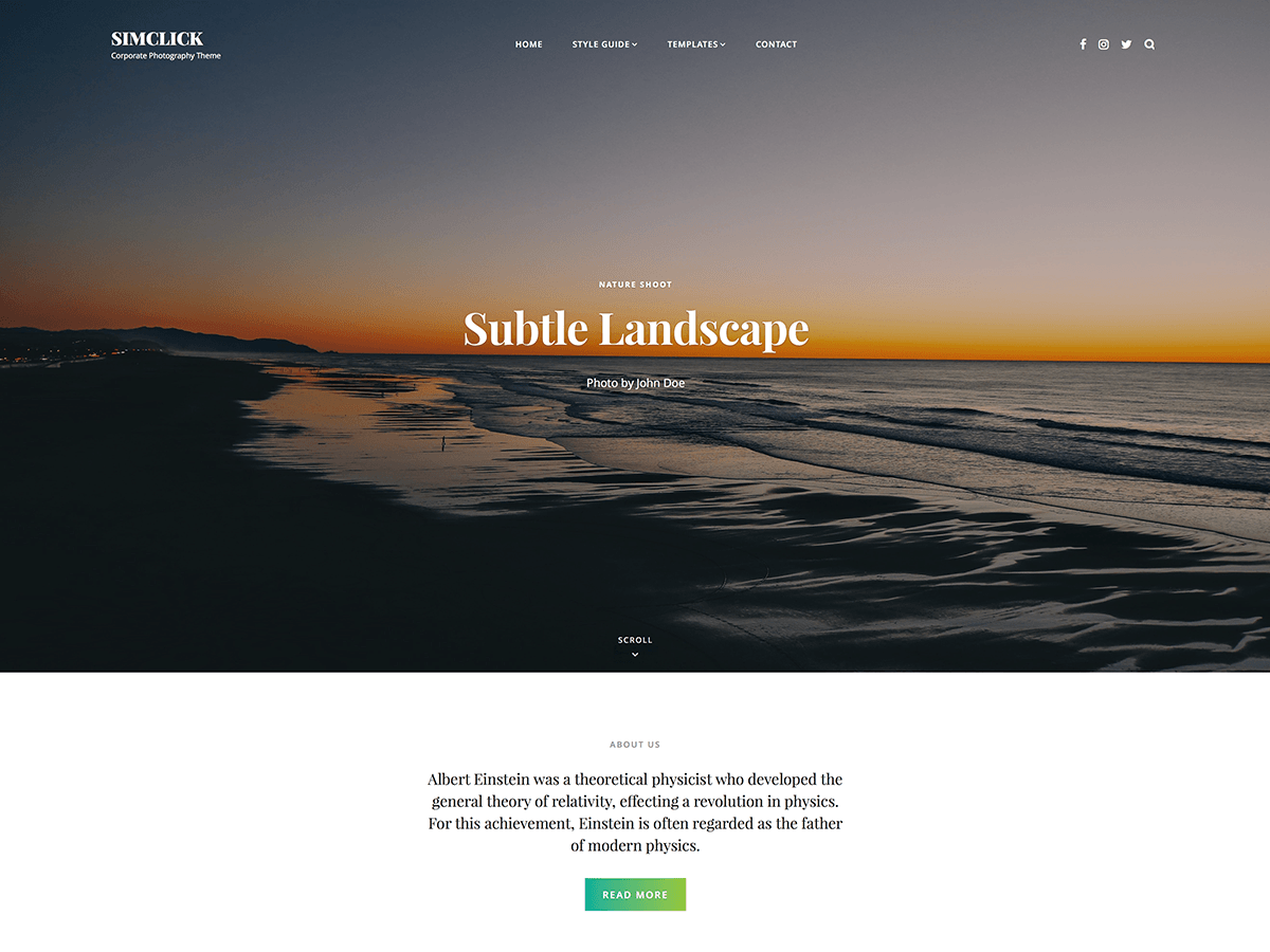 SimClick theme screenshot