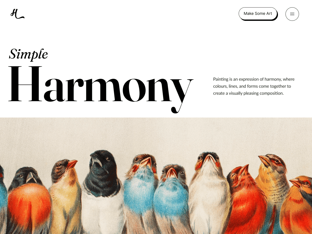 Simple Harmony theme screenshot