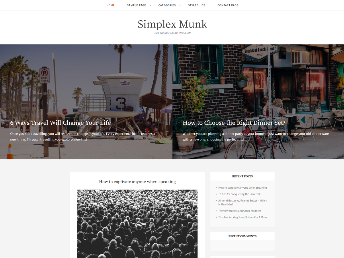 Simplex Munk theme screenshot