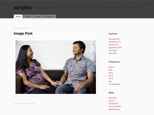 simpleX theme screenshot