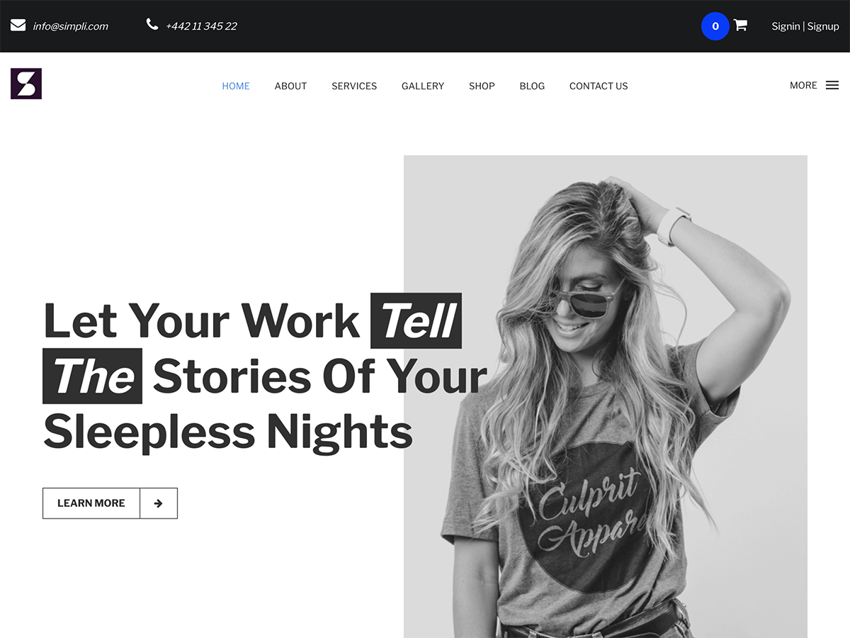 Simpli theme screenshot