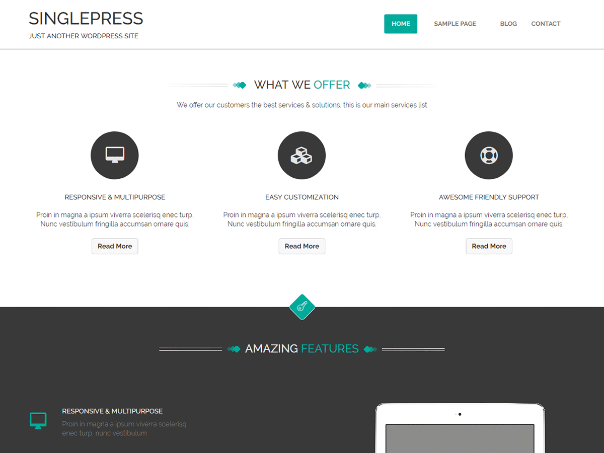 SinglePress theme screenshot