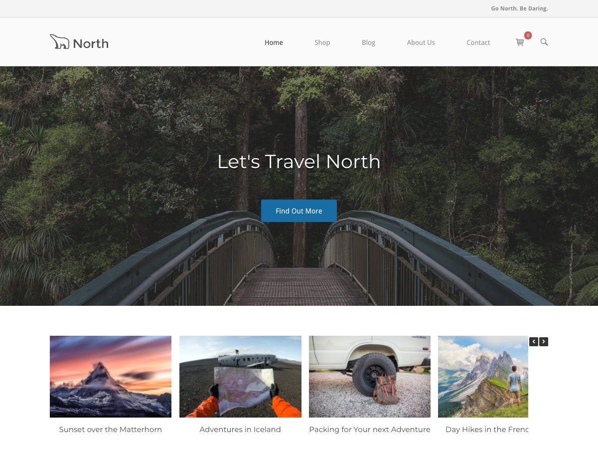 SiteOrigin North theme screenshot