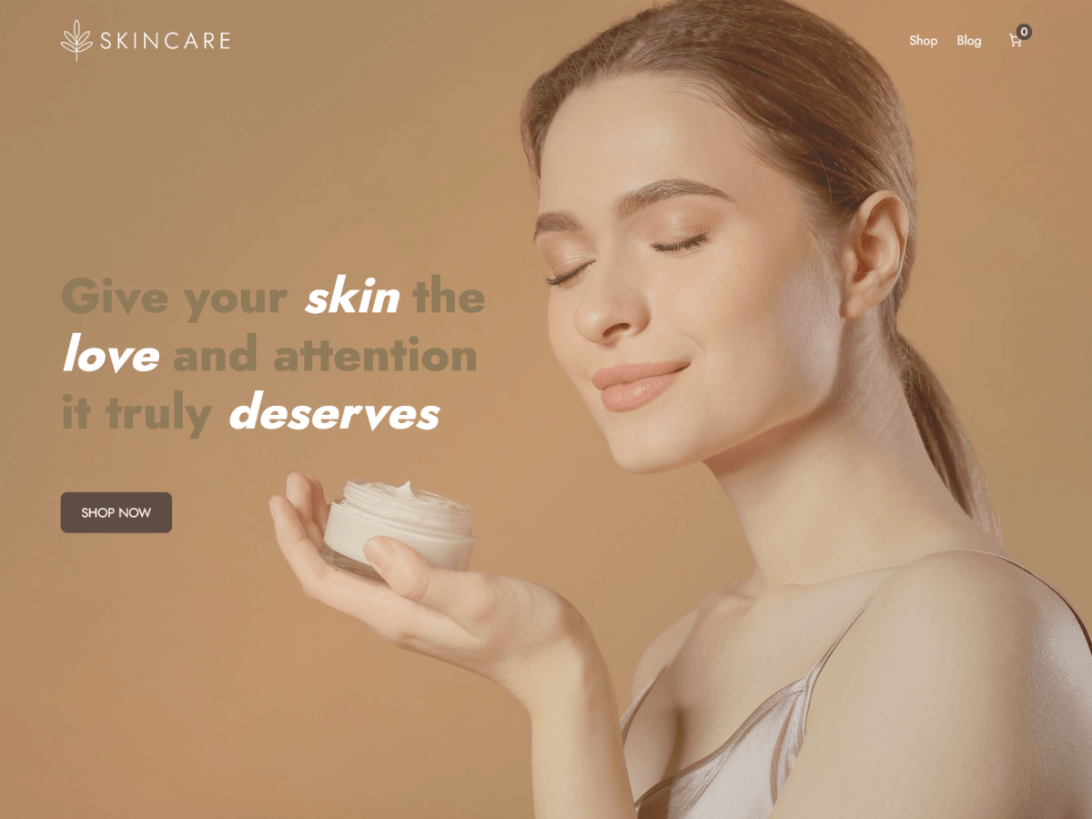 Skincare Brand theme screenshot