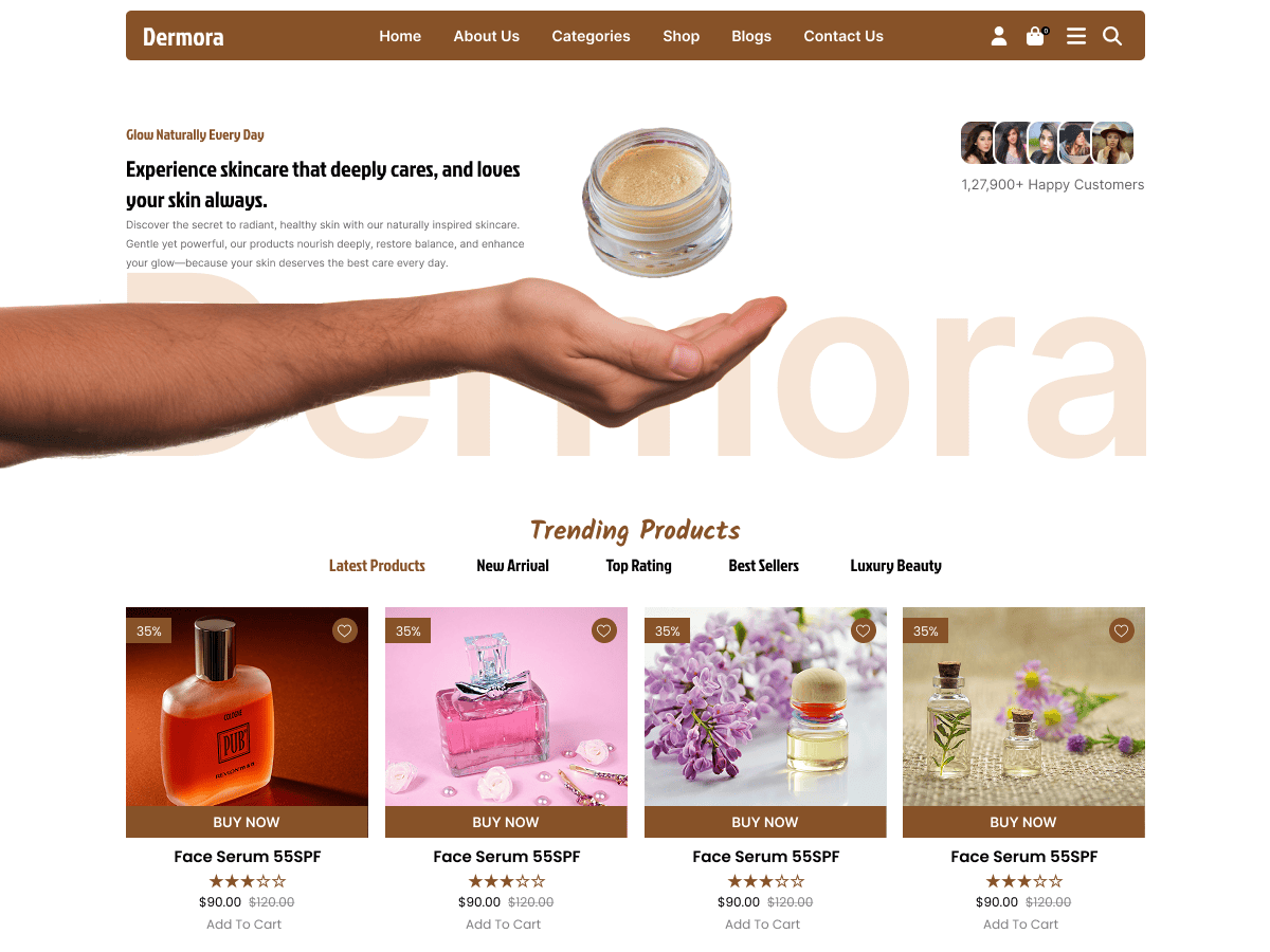 Skincare Shop theme screenshot