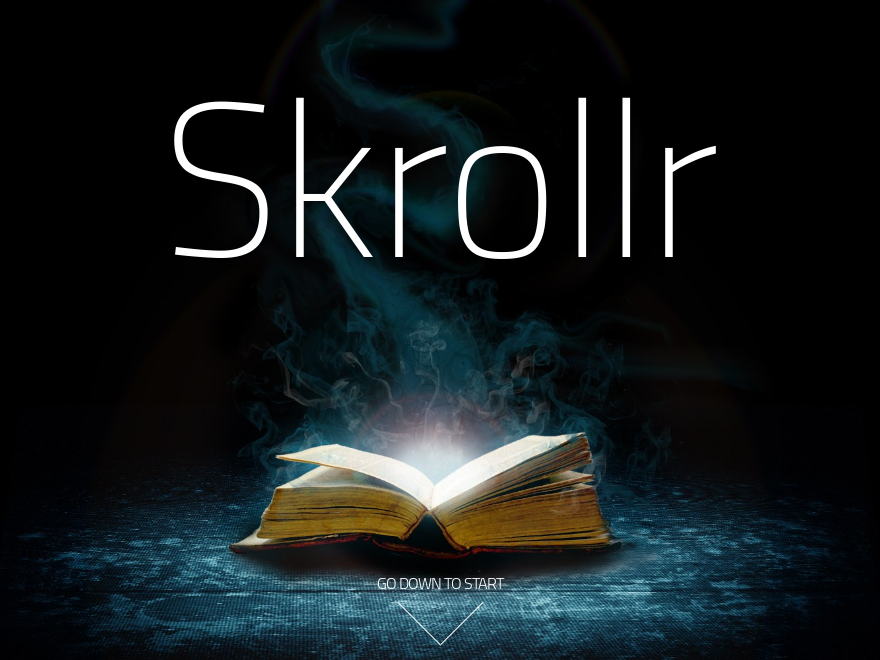 Skrollr theme screenshot