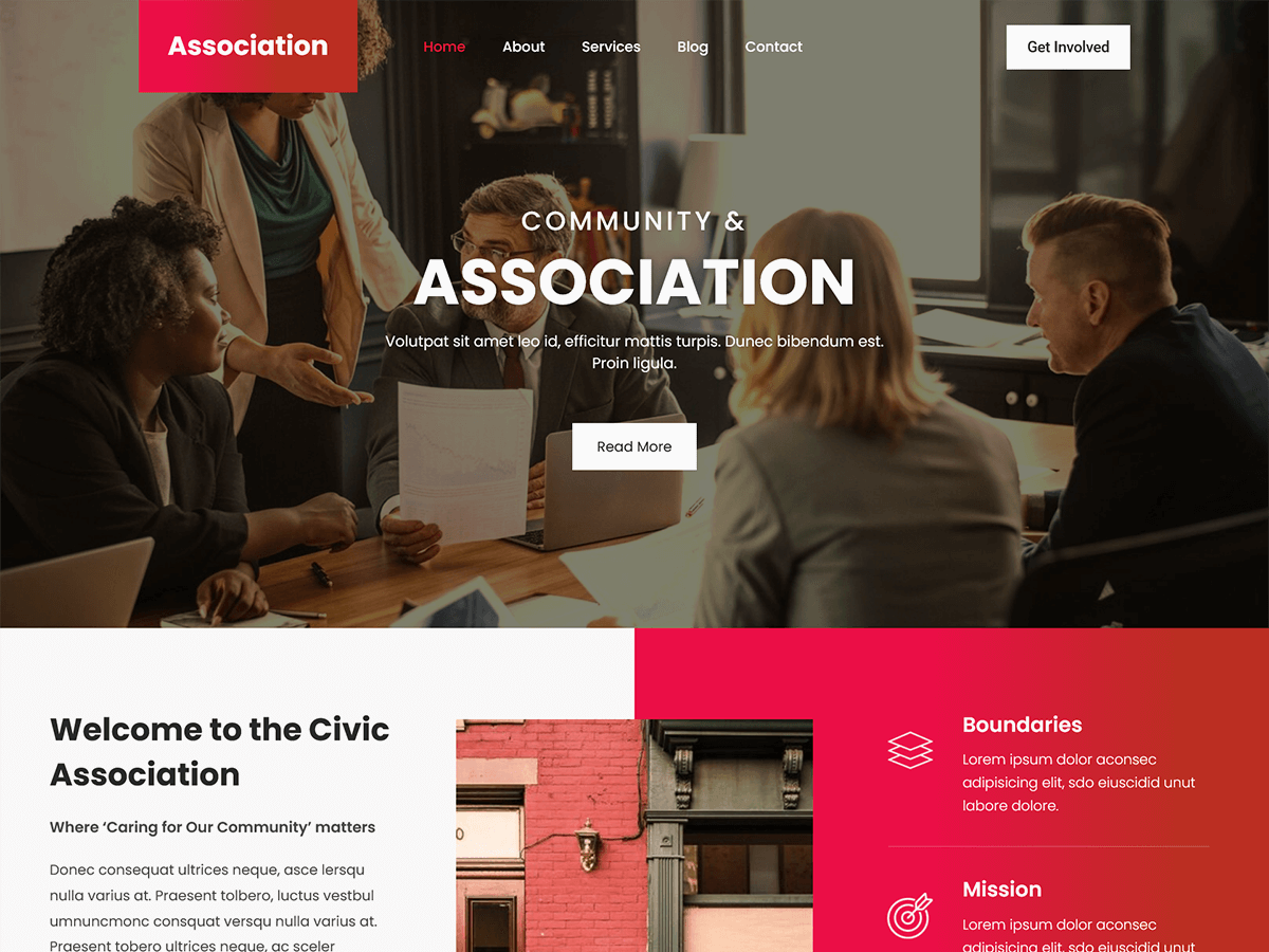 SKT Association theme screenshot
