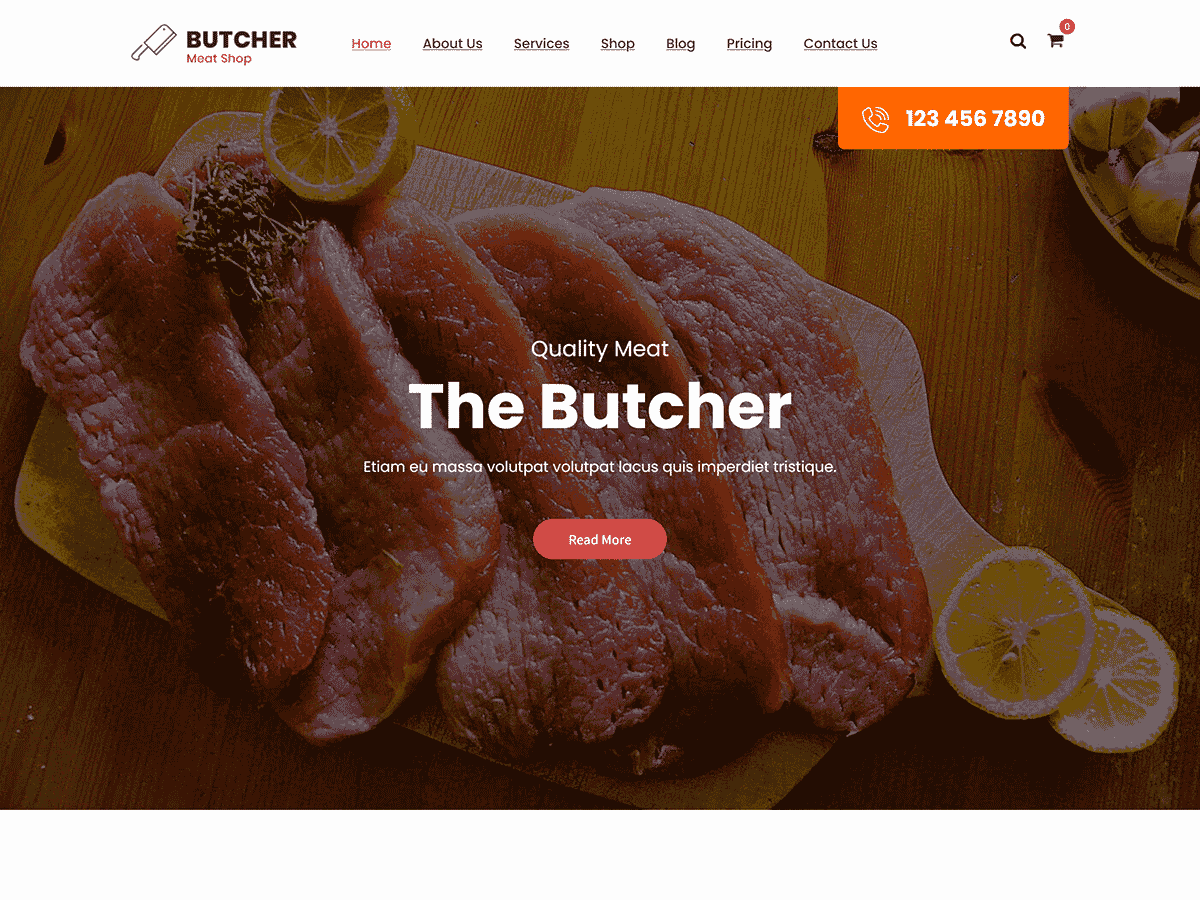 SKT Butcher Lite theme screenshot