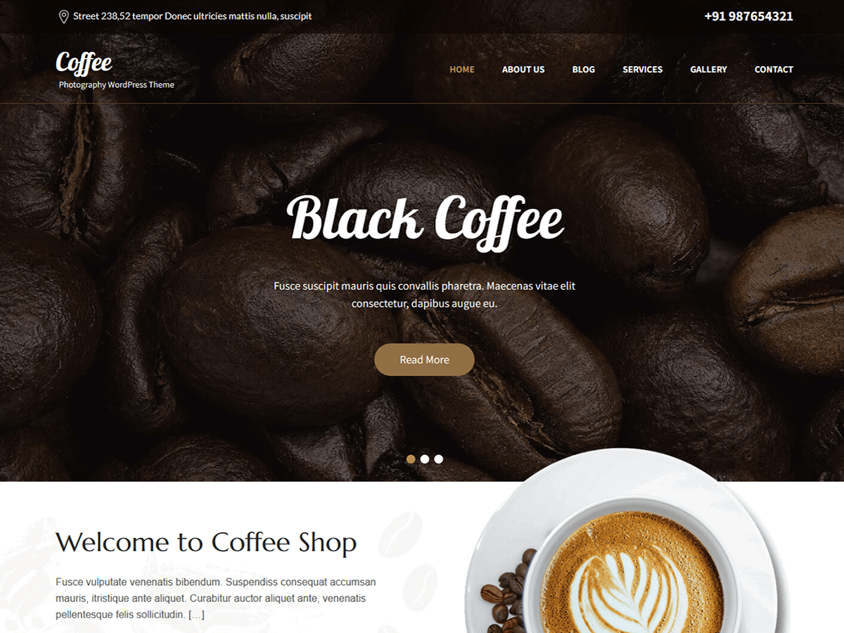 SKT Cafe theme screenshot