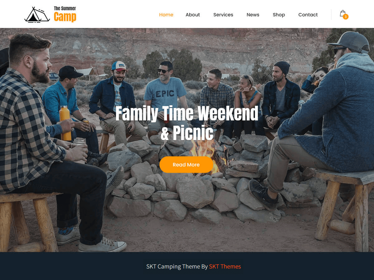 SKT Camping theme screenshot