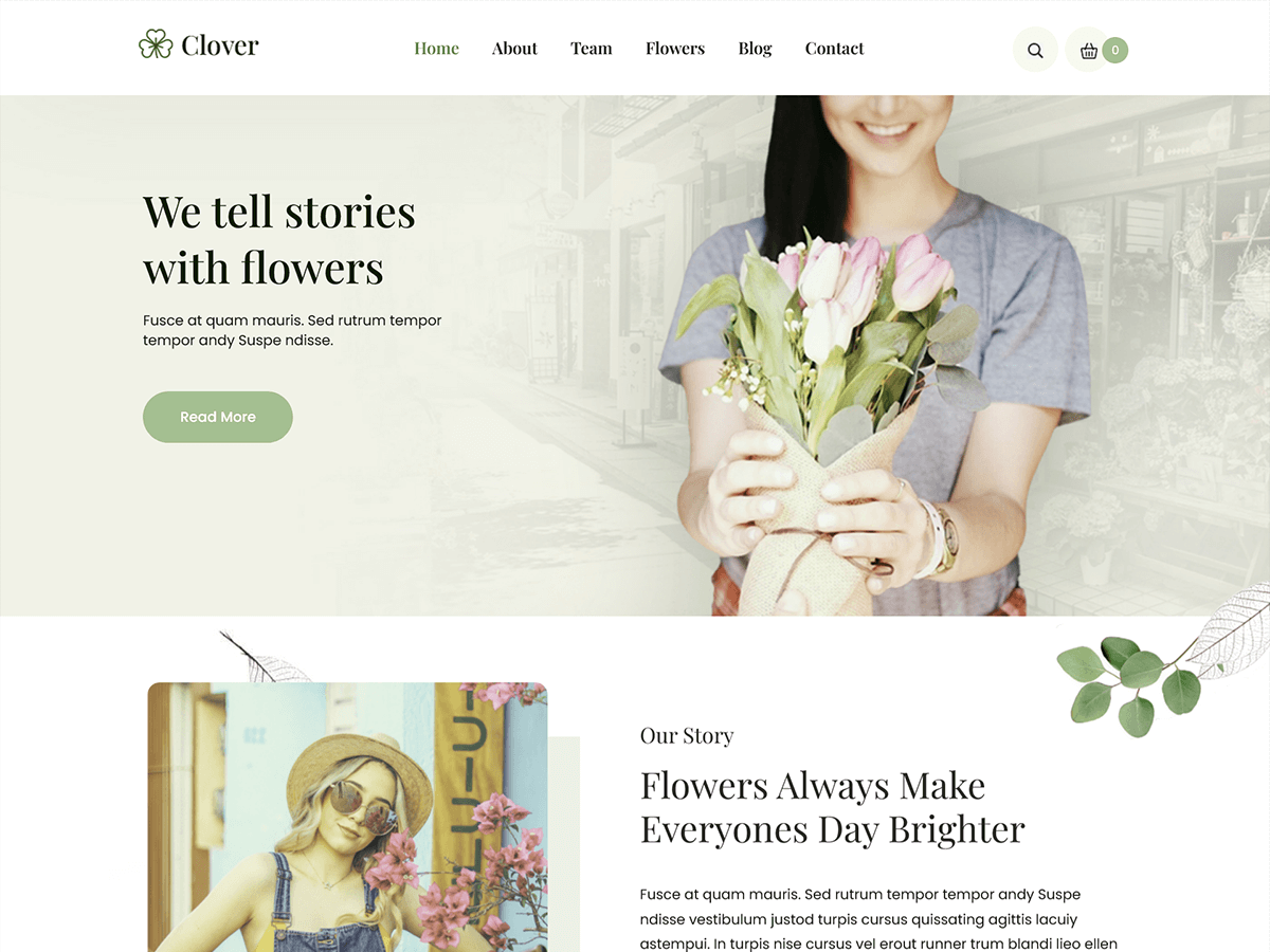 SKT Clover theme screenshot