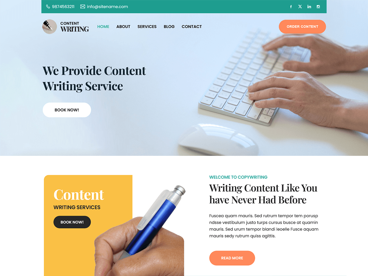 SKT Copywriter theme screenshot