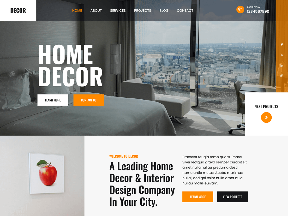 SKT Decoration theme screenshot