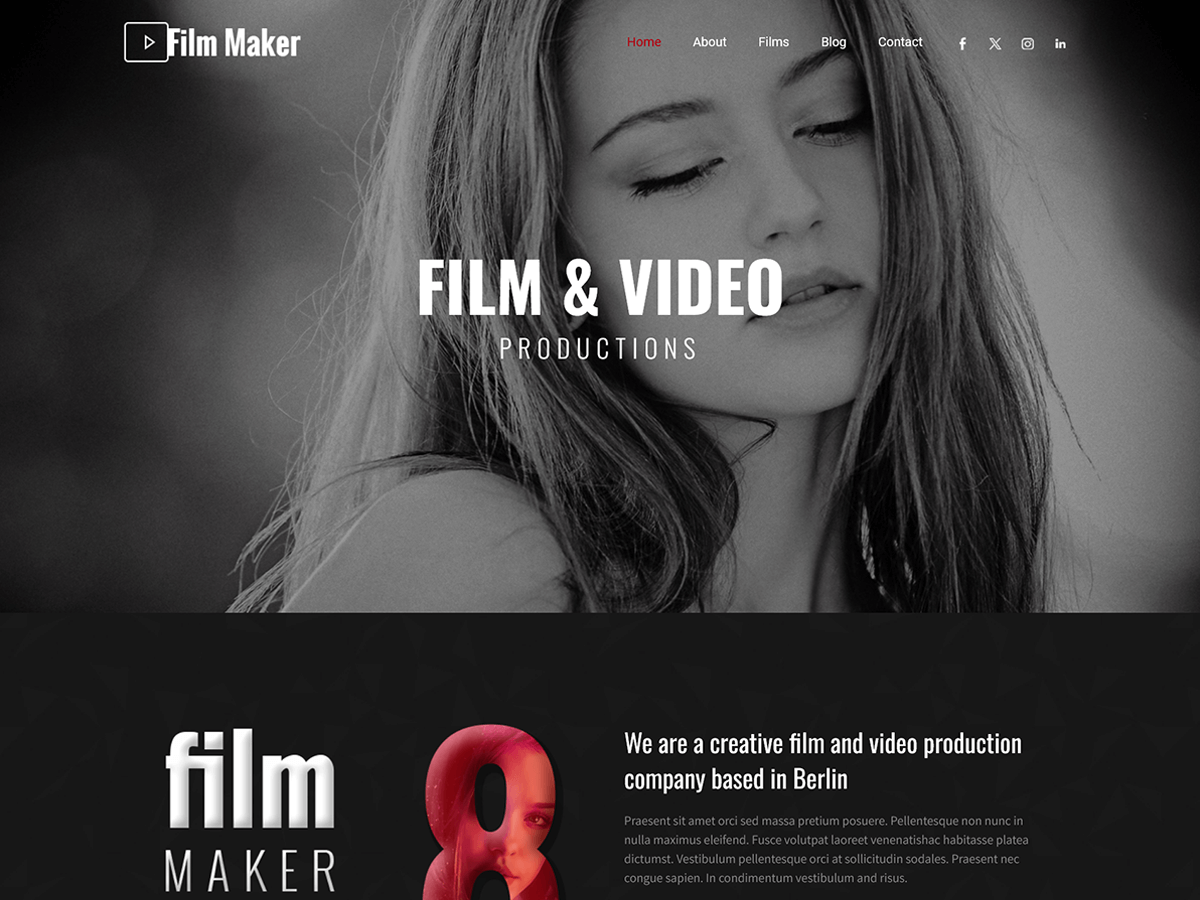 SKT Filmmaker theme screenshot
