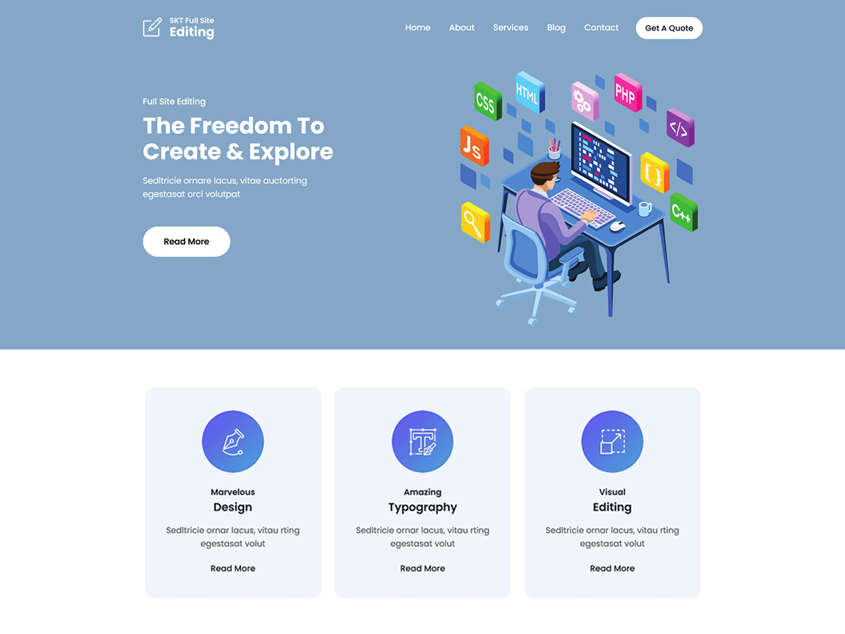 SKT FSE theme screenshot