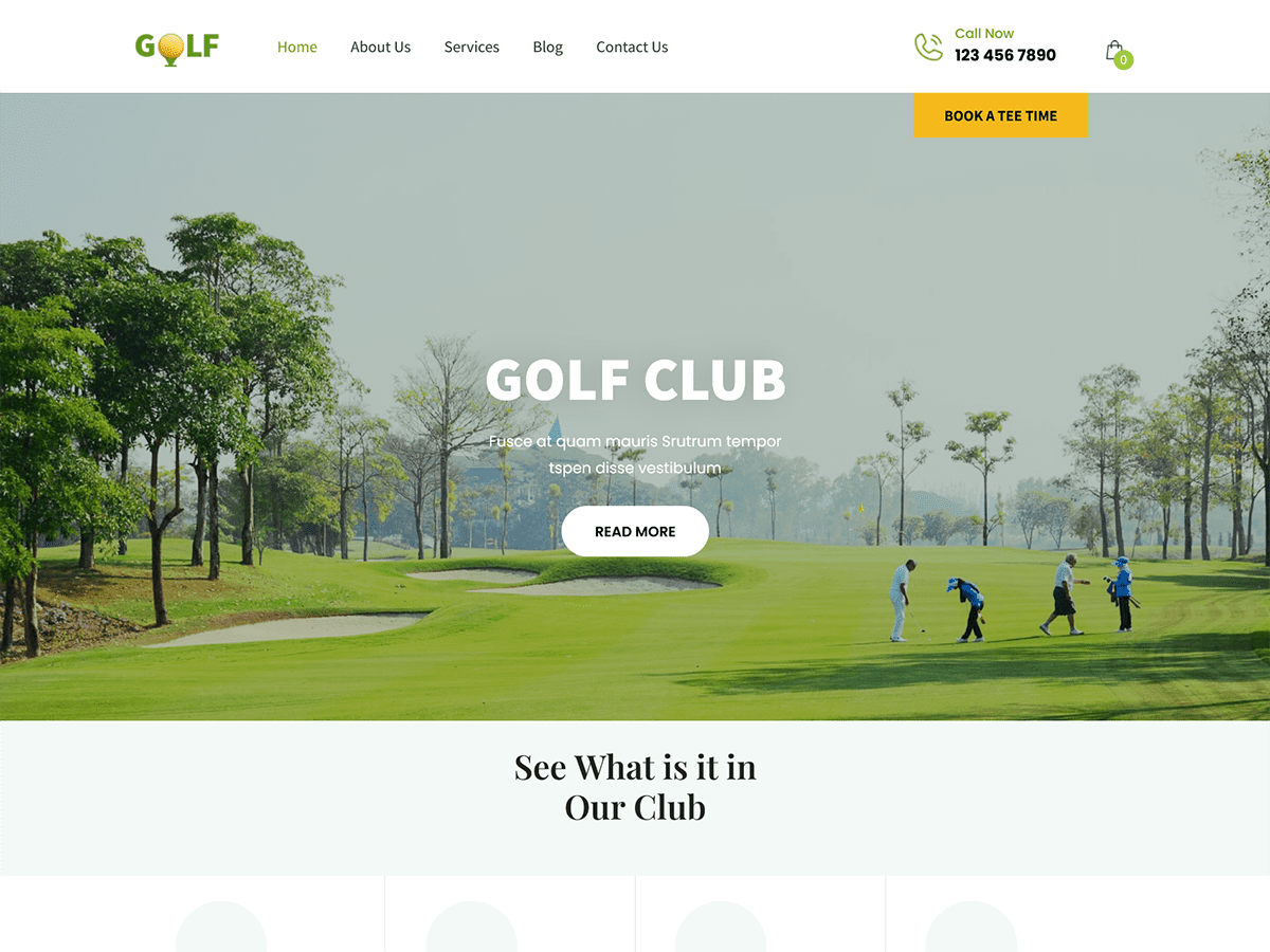 SKT Golf theme screenshot