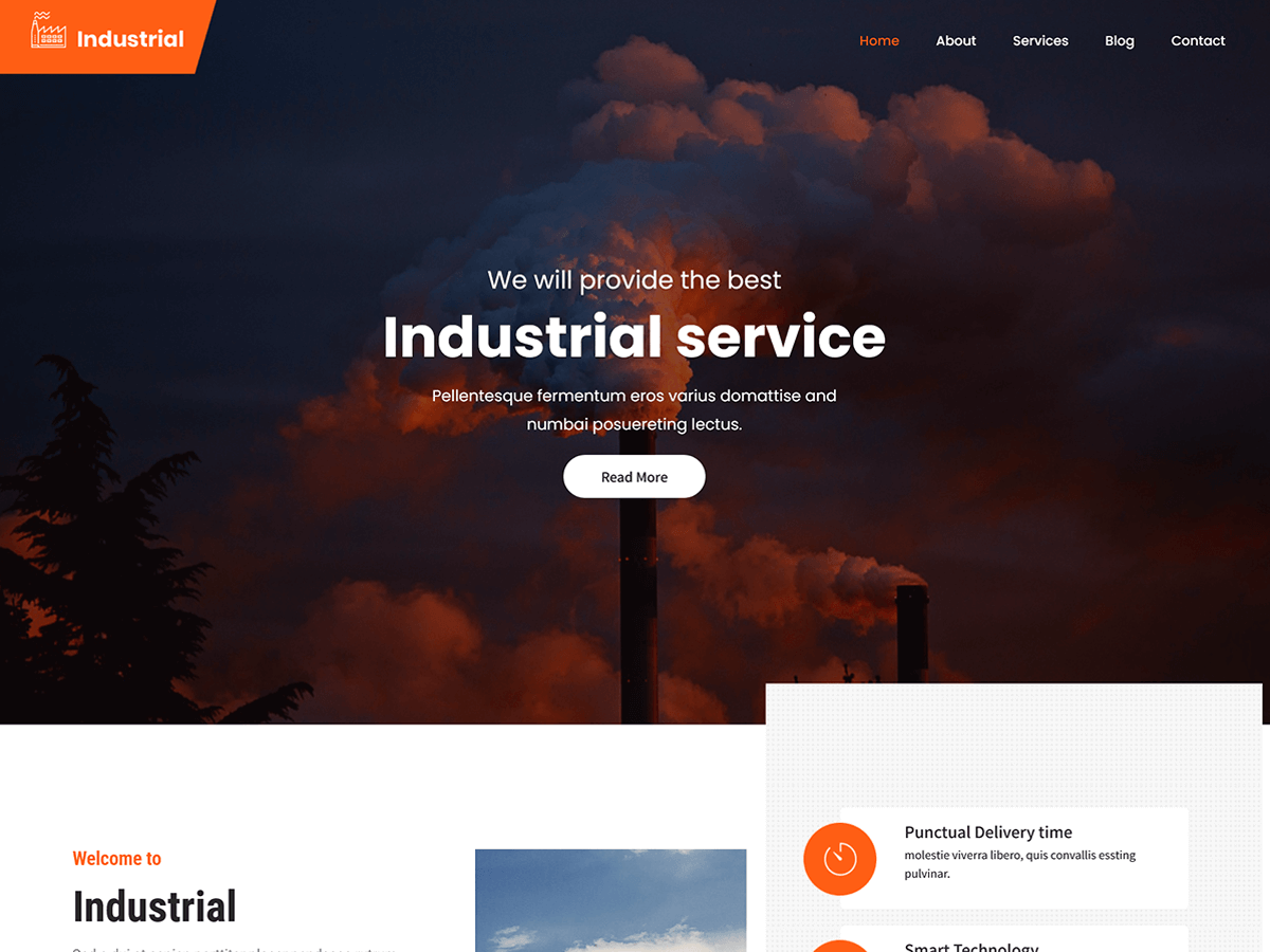 SKT Industrial theme screenshot