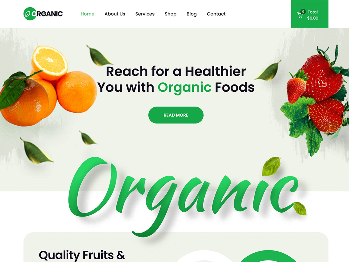 SKT Organic theme screenshot