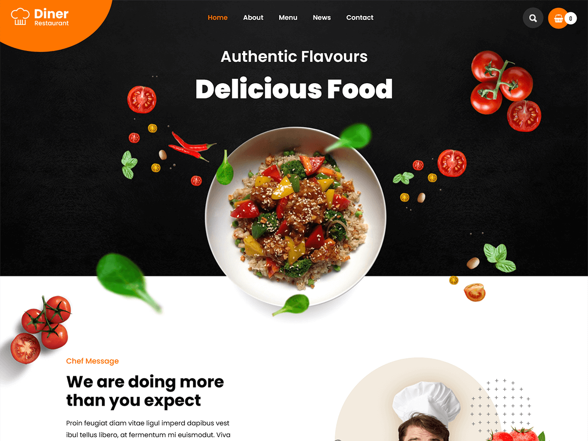 SKT Restara theme screenshot