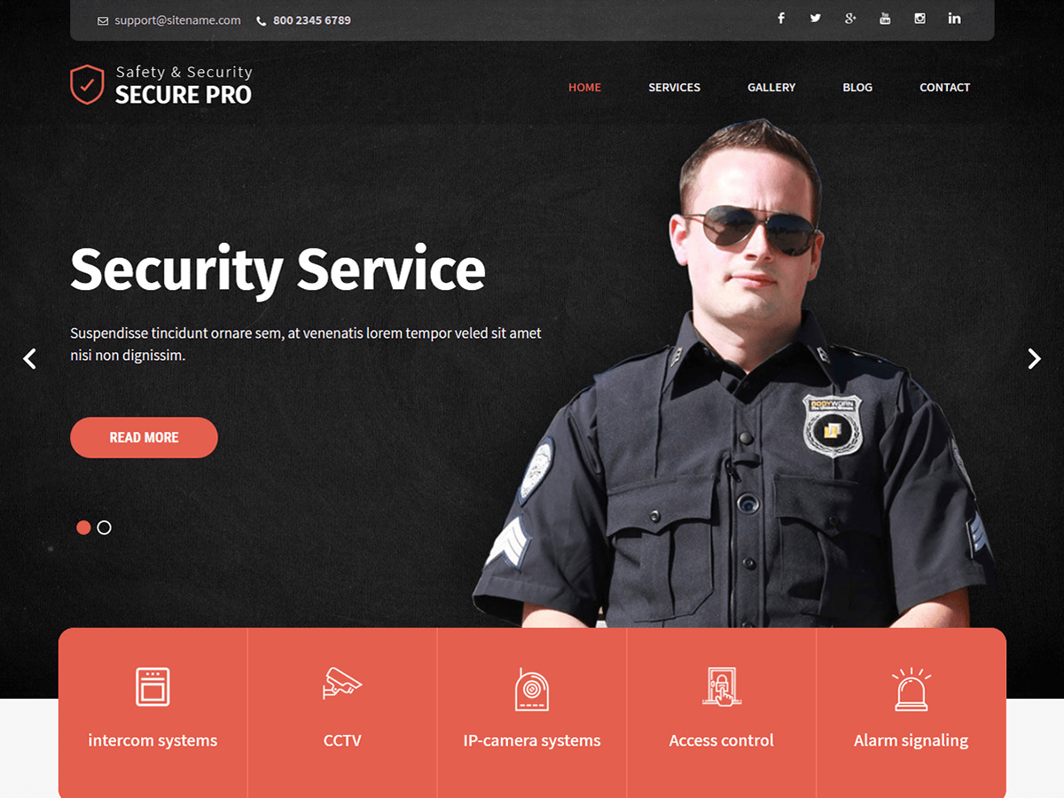SKT Secure theme screenshot