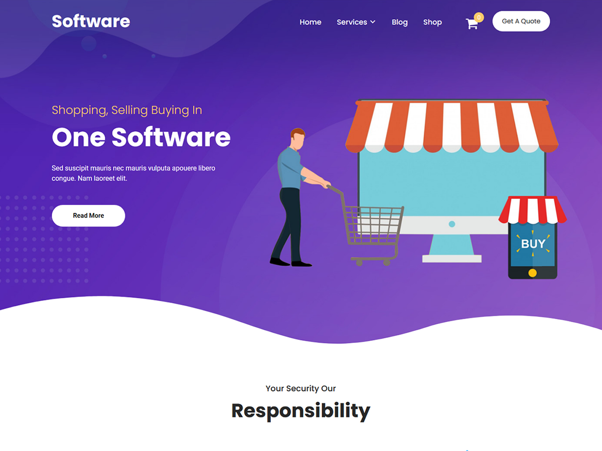 SKT Software theme screenshot