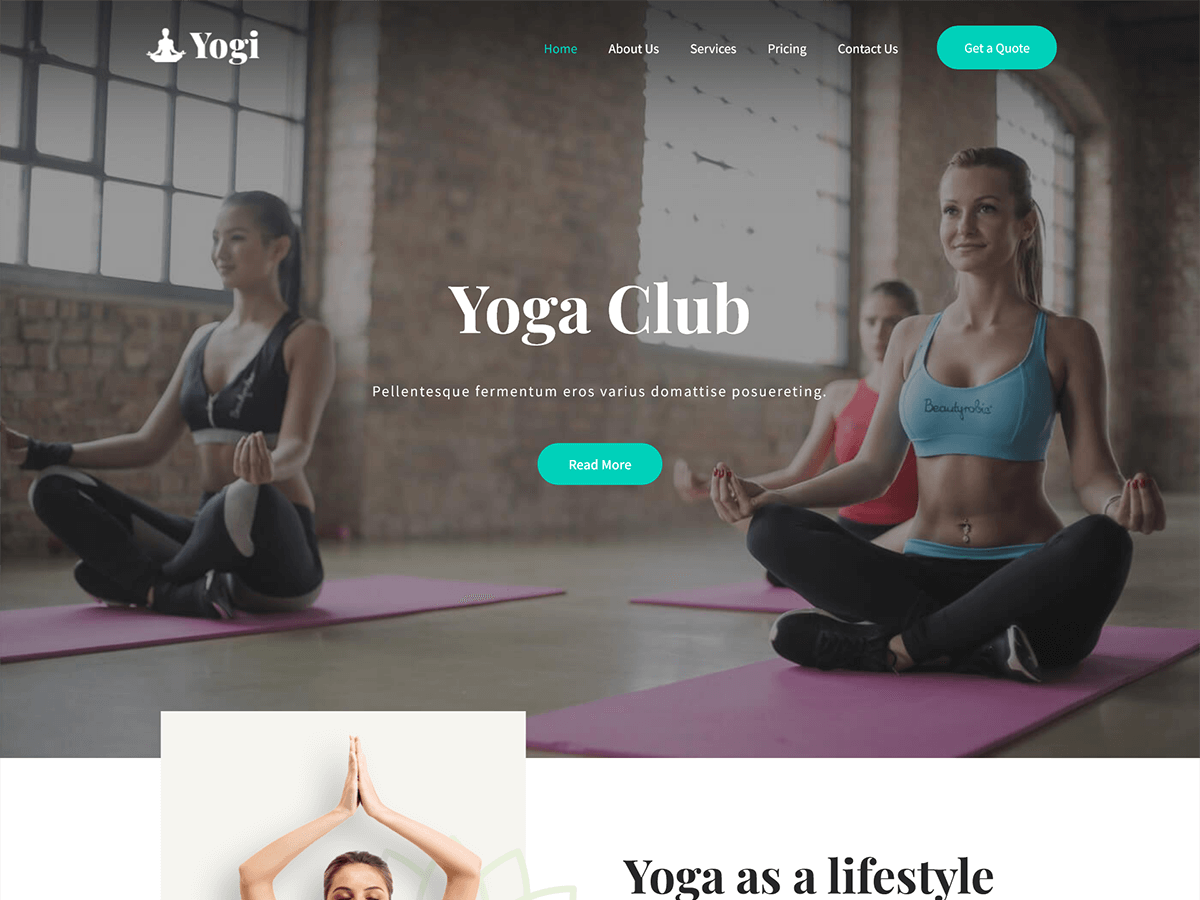 SKT Yogi Lite theme screenshot